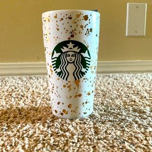 Starbucks mug, glass , comes with lid